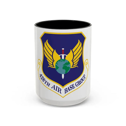 428th Air Base Group (U.S. Air Force) Accent Coffee Mug 15oz Black - Go Mug Yourself