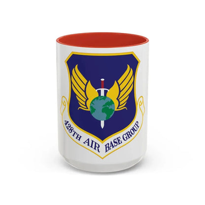 428th Air Base Group (U.S. Air Force) Accent Coffee Mug 15oz Red - Go Mug Yourself