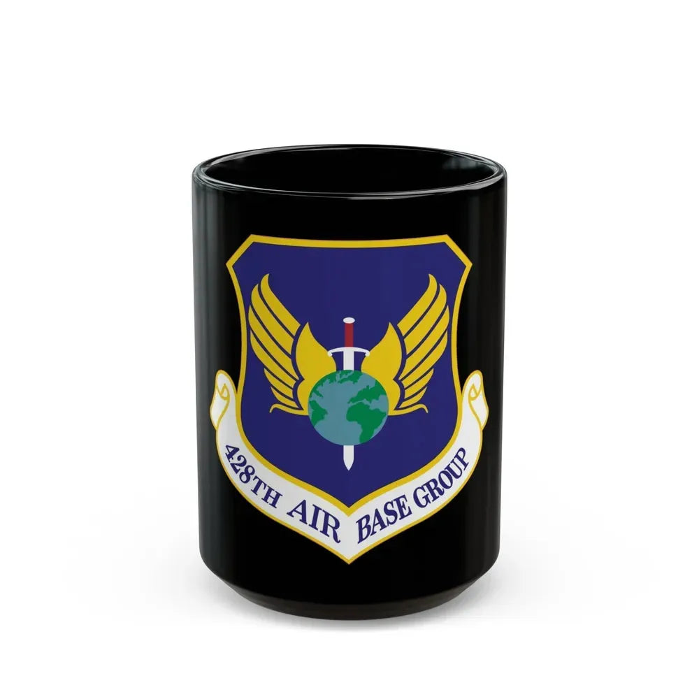 428th Air Base Group (U.S. Air Force) Black Coffee Mug 15oz - Go Mug Yourself