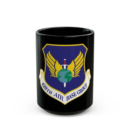 428th Air Base Group (U.S. Air Force) Black Coffee Mug 15oz - Go Mug Yourself