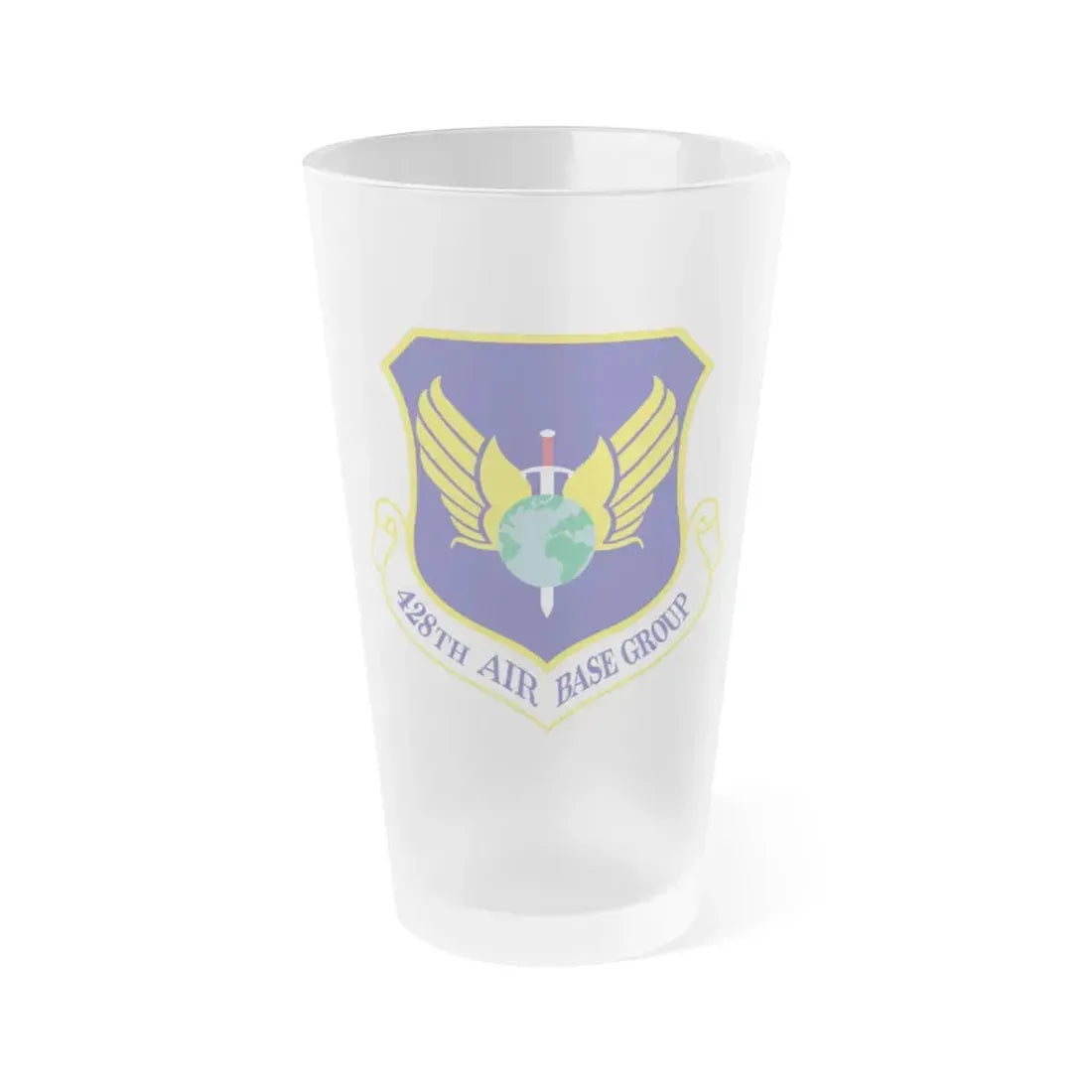 428th Air Base Group (U.S. Air Force) Frosted Pint Glass 16oz Default Title - Go Mug Yourself