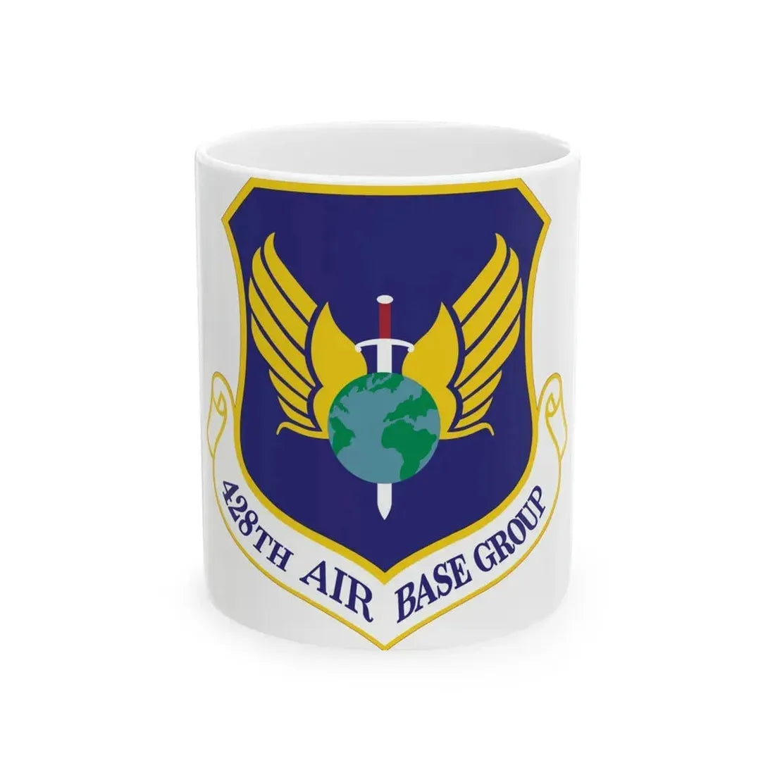 428th Air Base Group (U.S. Air Force) White Coffee Mug 11oz - Go Mug Yourself
