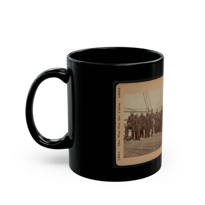 Admiral Dahlgren And Staff On The  Pawnee (U.S. Civil War) Black Coffee Mug