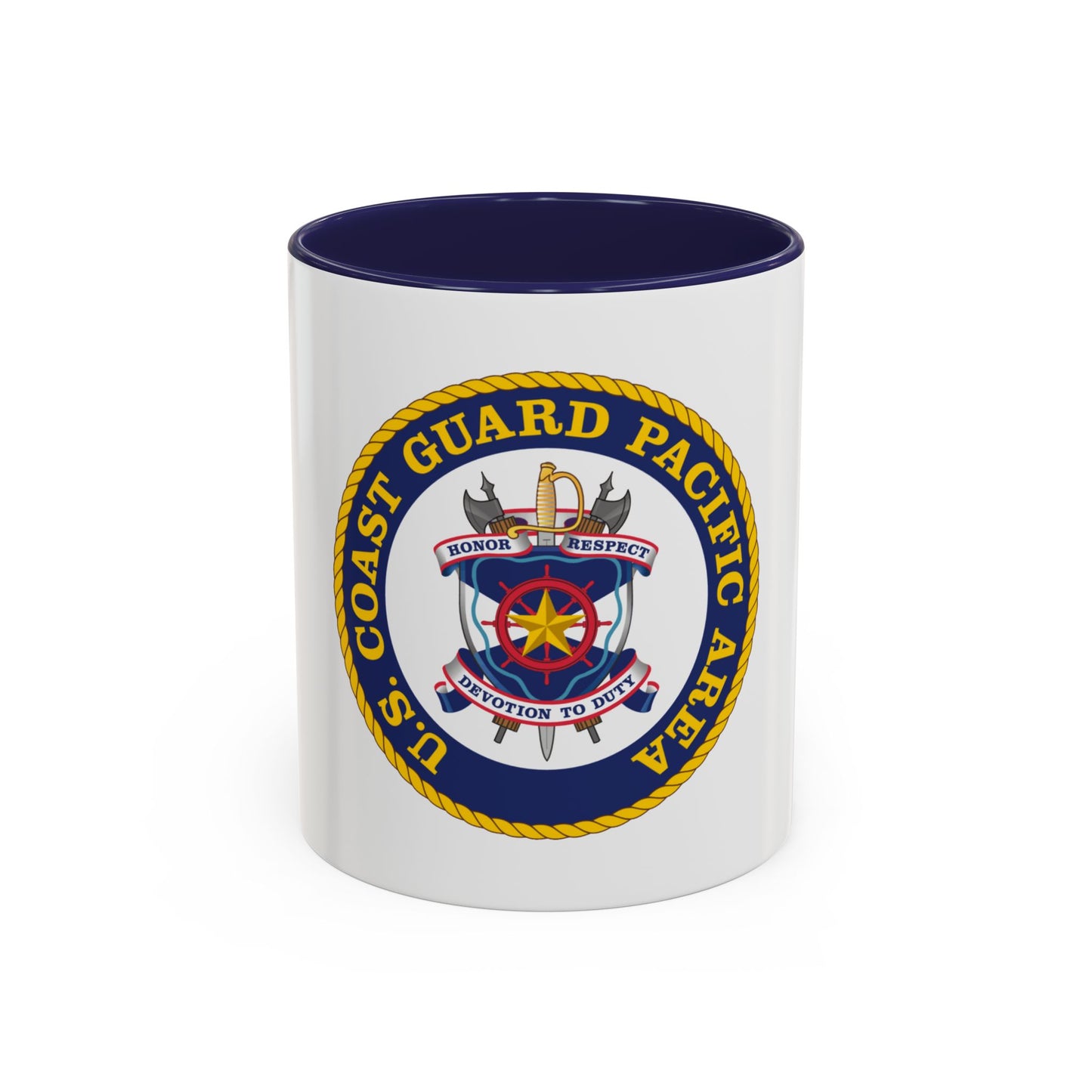 USCG Pacific Area (U.S. Coast Guard) Accent Coffee Mug