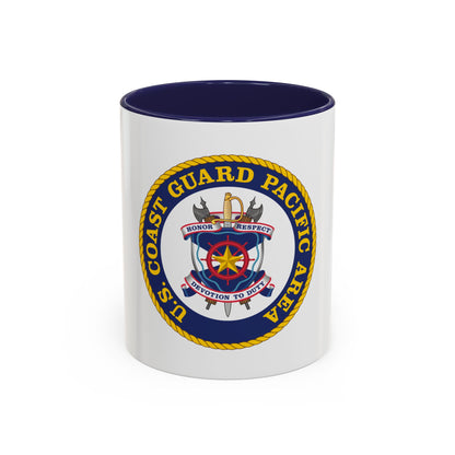 USCG Pacific Area (U.S. Coast Guard) Accent Coffee Mug