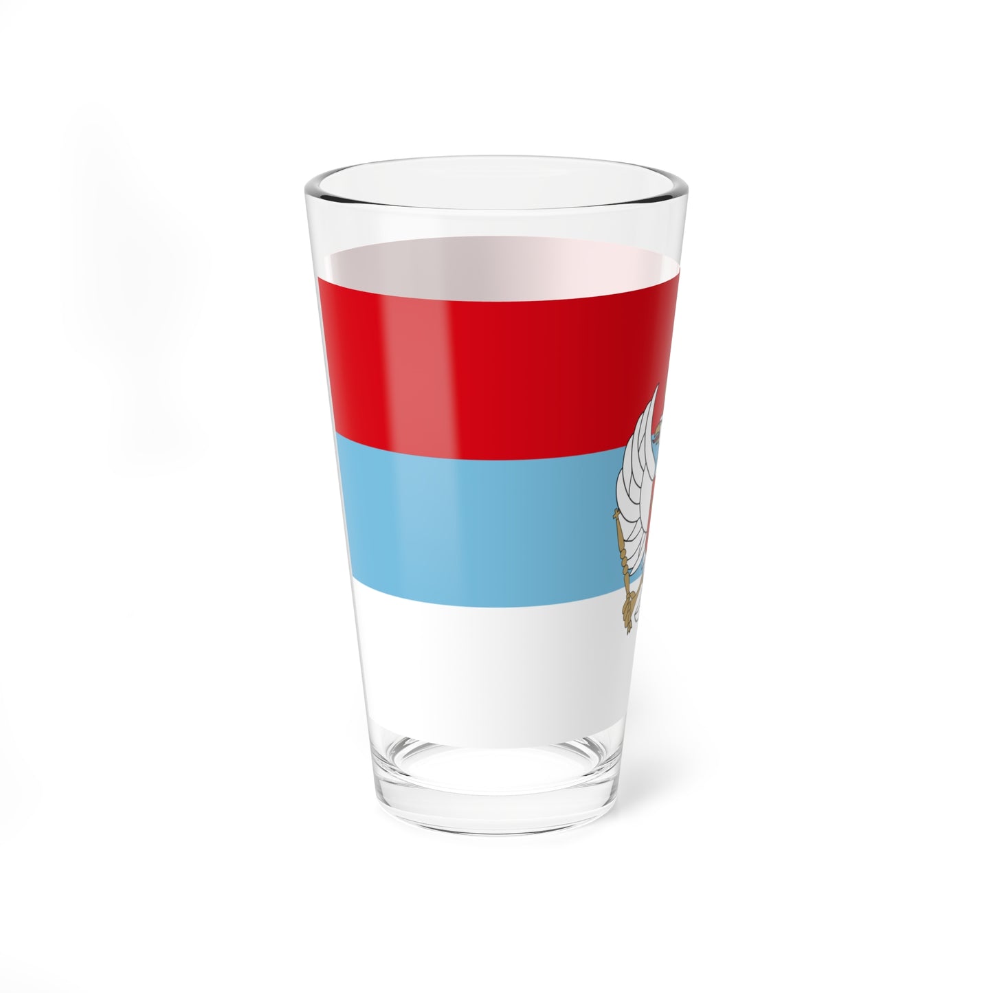 Flag of Montenegro 1993-2004 with coat of arms (Montenegro) Pint Glass 16oz