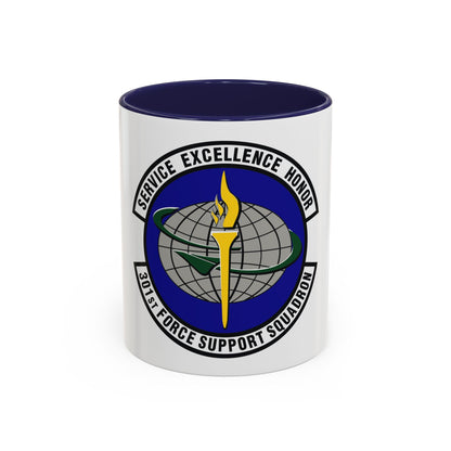 301st Force Support Squadron (U.S. Air Force) Accent Coffee Mug