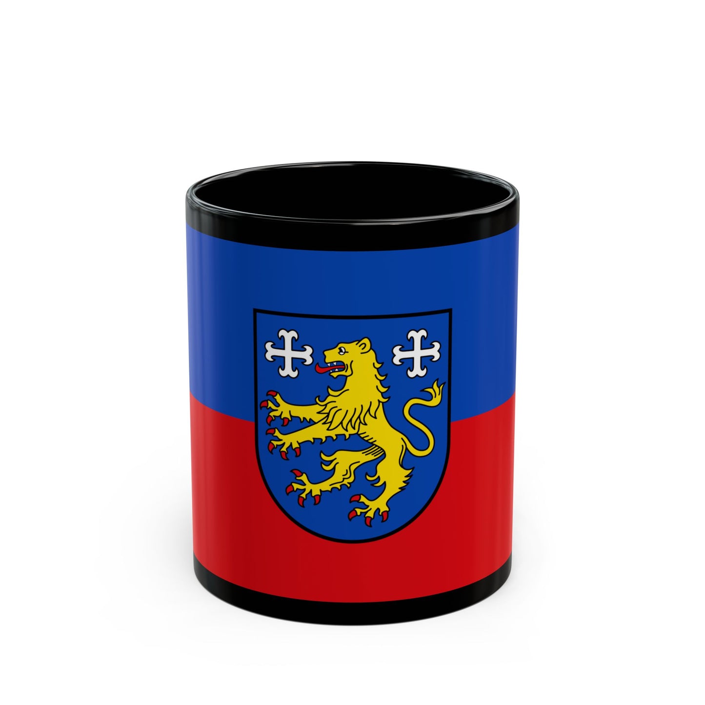 Flag of Friesland 2 Germany - Black Coffee Mug-11oz-Go Mug Yourself