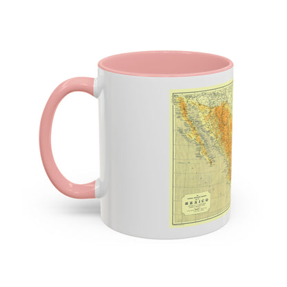 Central America & Mexico (1914) (Map) Accent Coffee Mug