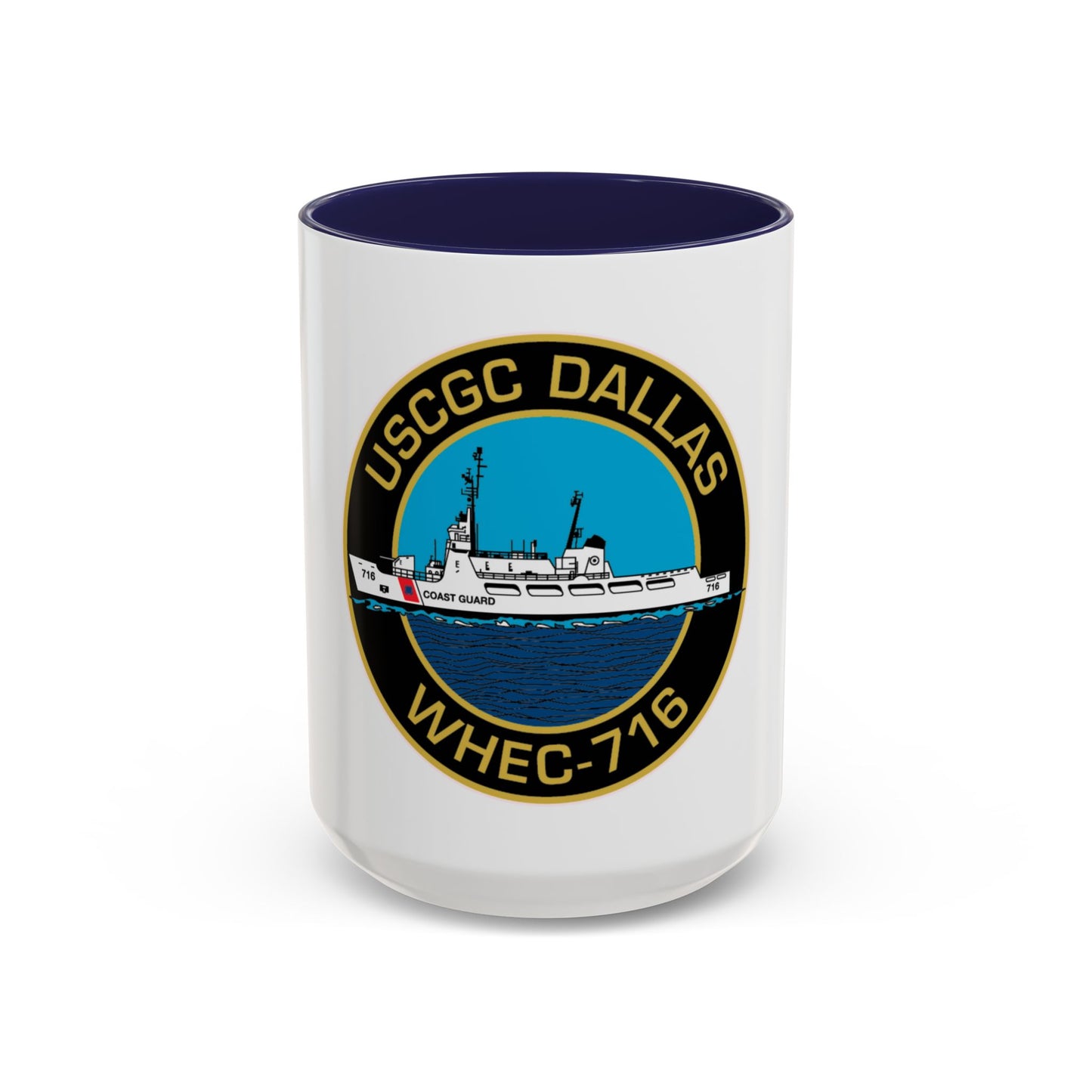 USCGC Dallas WHEC 716 2 (U.S. Coast Guard) Accent Coffee Mug