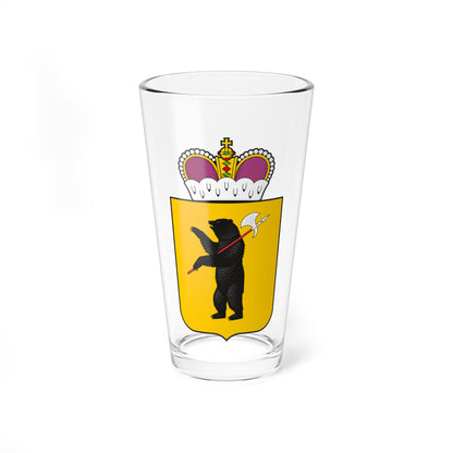 Coat of Arms of Yaroslavl Oblast 2011 without supporters (Russia) (Coat of Arms) Pint Glass 16oz