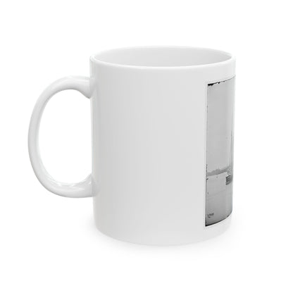White House Landing, Va. View Down River, With Supply Vessels (U.S. Civil War) White Coffee Mug