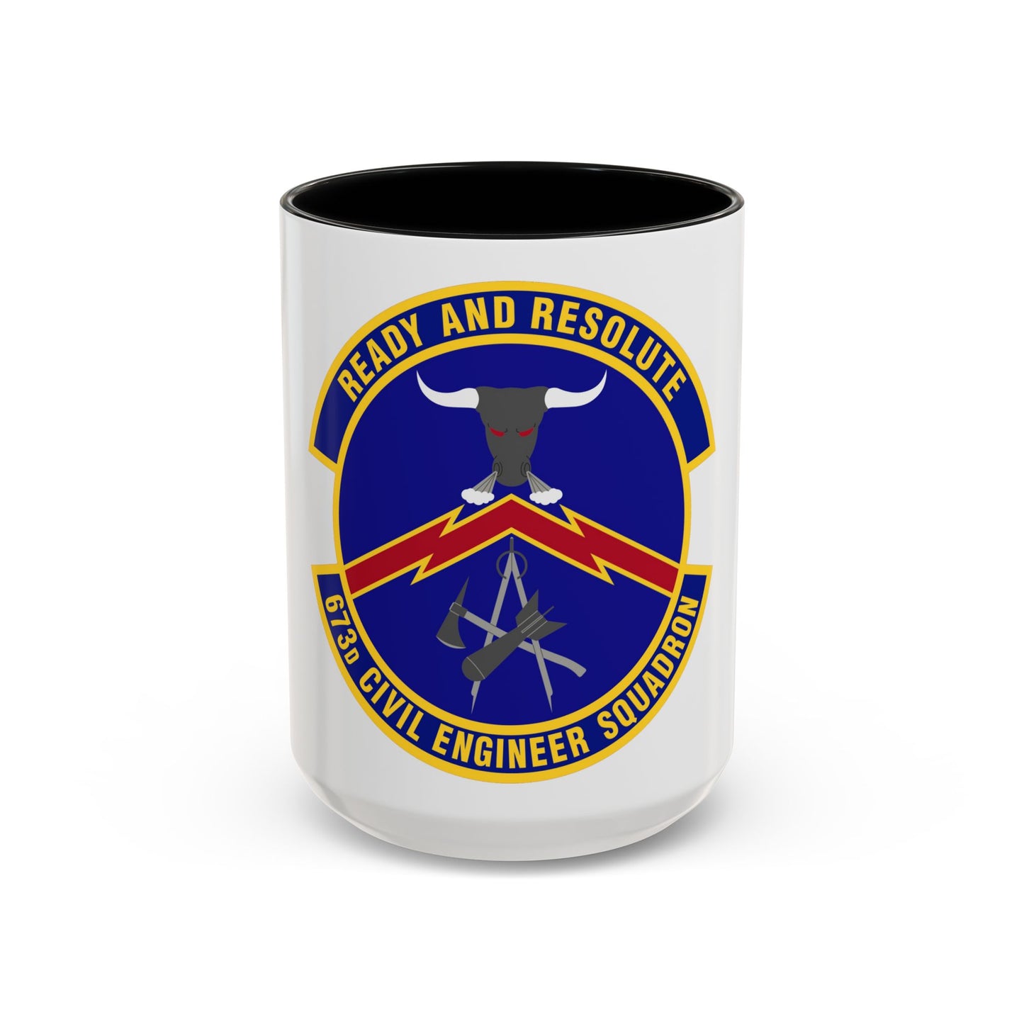 673d Civil Engineer Squadron (U.S. Air Force) Accent Coffee Mug