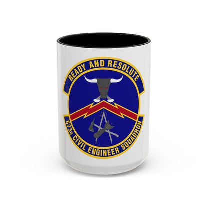 673d Civil Engineer Squadron (U.S. Air Force) Accent Coffee Mug