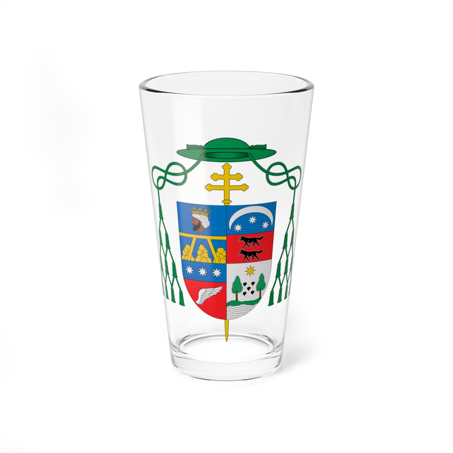 Escudo de Antonio Jorge y Galbán (Spain) (Coat of Arms) Pint Glass 16oz