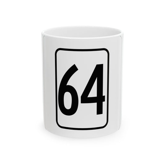 WV-64 1948 (Virginia) (Road Sign) White Coffee Mug-11oz-Go Mug Yourself