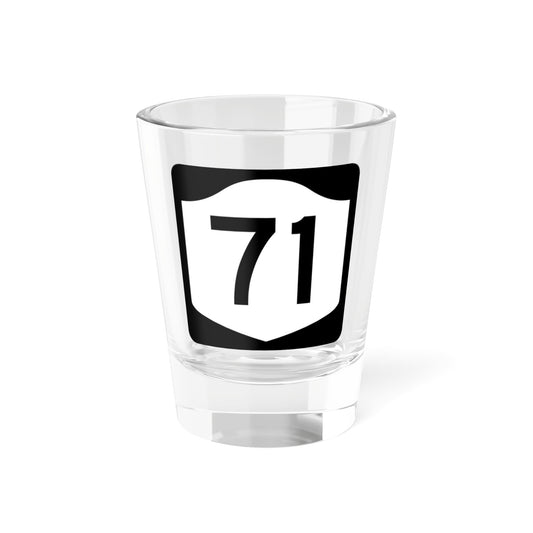 NY-71 (New York) (Road Sign) Shot Glass 1.5oz