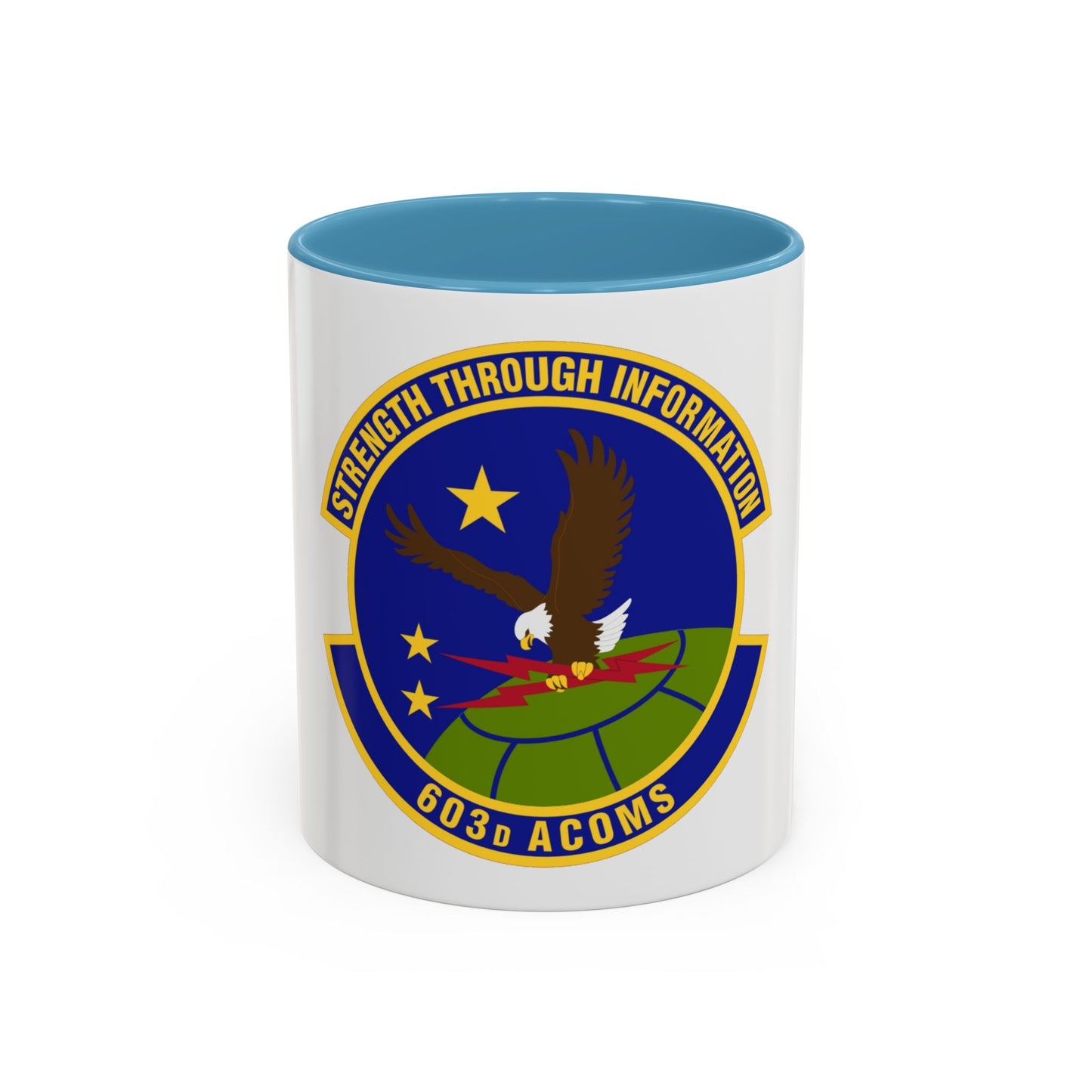 603d Air Communications Squadron (U.S. Air Force) Accent Coffee Mug