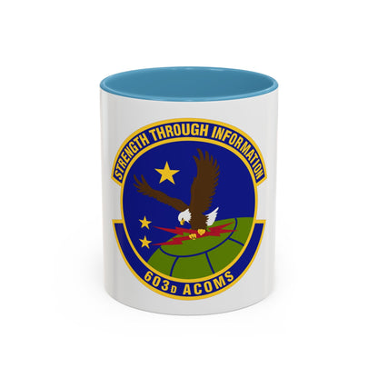 603d Air Communications Squadron (U.S. Air Force) Accent Coffee Mug