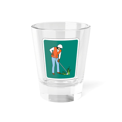 MUTCD-CA S32-5 (California) (Road Sign) Shot Glass 1.5oz