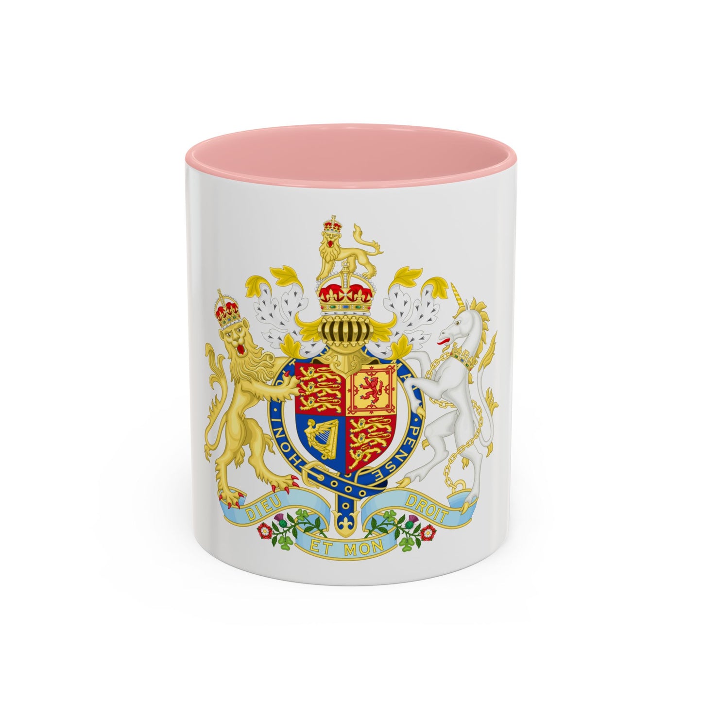 Coat of arms of the United Kingdom (1901-1952) - Accent Coffee Mug