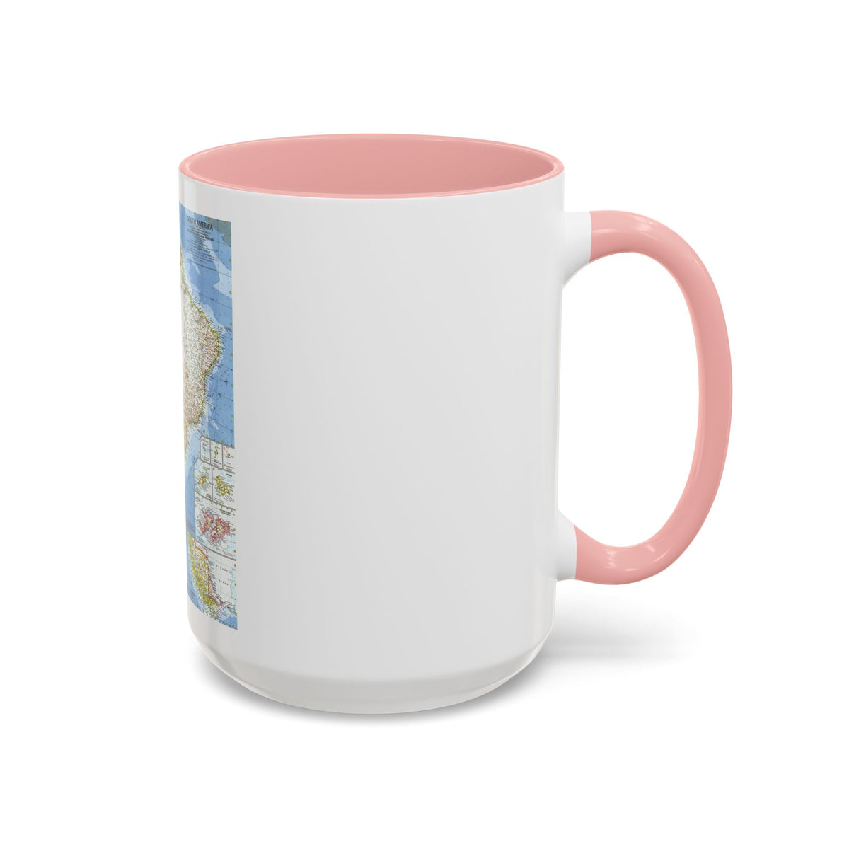 South America (1960) (Map) Accent Coffee Mug