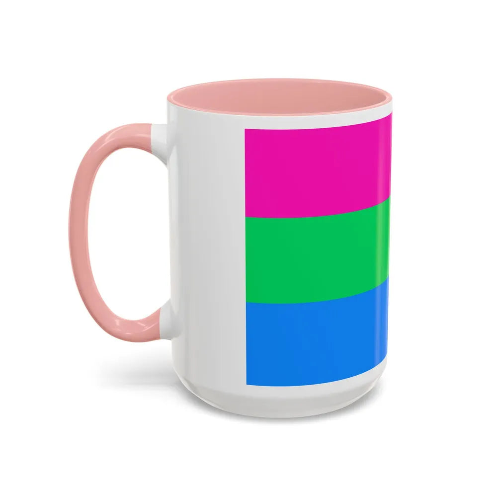 Polysexuality Pride Flag - Accent Coffee Mug-Go Mug Yourself