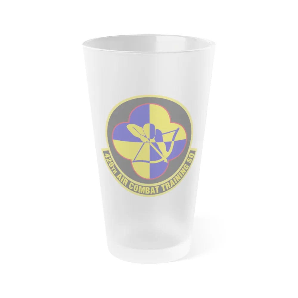 429th Air Combat Training Squadron (U.S. Air Force) Frosted Pint Glass 16oz-Go Mug Yourself