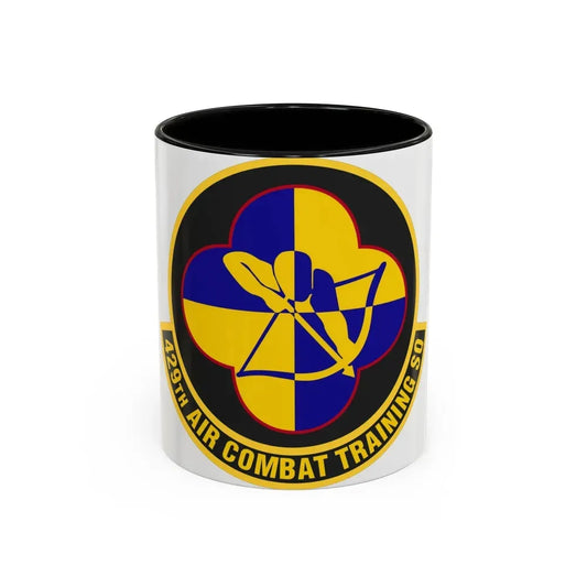 429th Air Combat Training Squadron (U.S. Air Force) Accent Coffee Mug 11oz Black - Go Mug Yourself