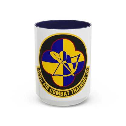 429th Air Combat Training Squadron (U.S. Air Force) Accent Coffee Mug 15oz Navy - Go Mug Yourself