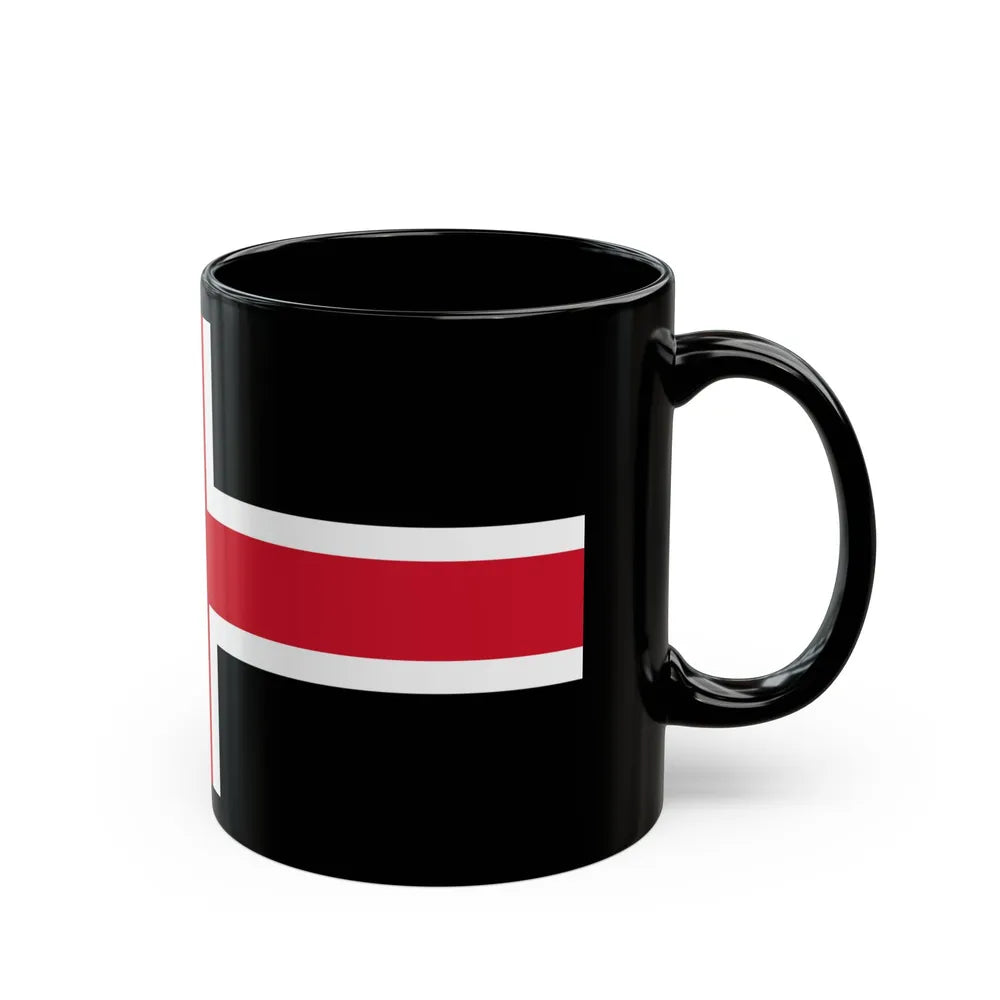 Flag of Durham UK - Black Coffee Mug-Go Mug Yourself