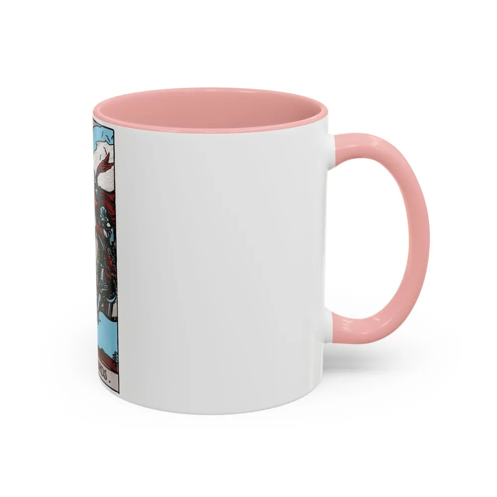 The Knight of Swords (Tarot Card) Accent Coffee Mug-Go Mug Yourself