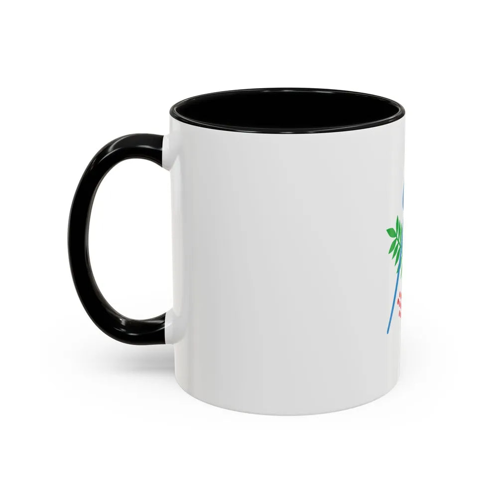 Flag of Izhevsk Russia - Accent Coffee Mug-Go Mug Yourself