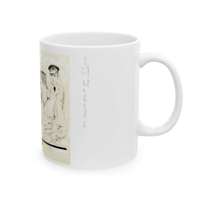 Cosmopolitan Illustration (1) - White Coffee Mug-Go Mug Yourself