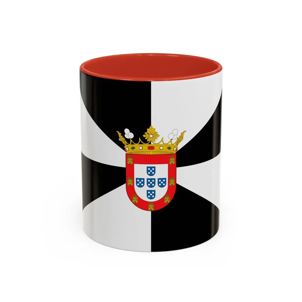 Flag of Ceuta Spain - Accent Coffee Mug-11oz-Red-Go Mug Yourself