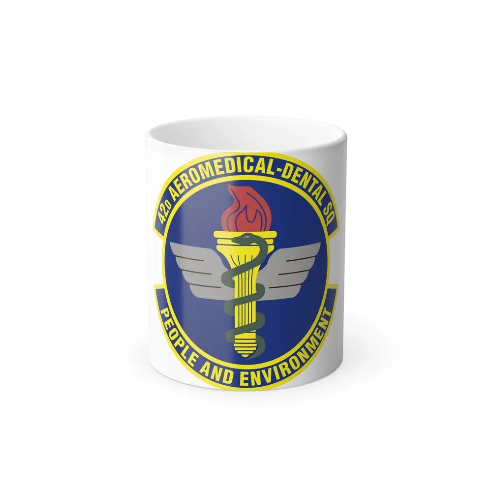 42d Aeromedical Dental Squadron (U.S. Air Force) Color Changing Coffee Mug-11oz-Go Mug Yourself