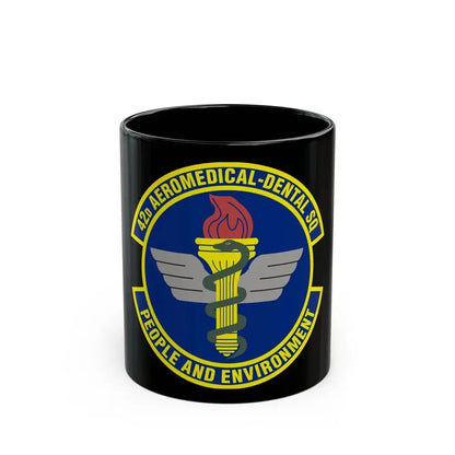 42d Aeromedical Dental Squadron (U.S. Air Force) Black Coffee Mug 11oz - Go Mug Yourself