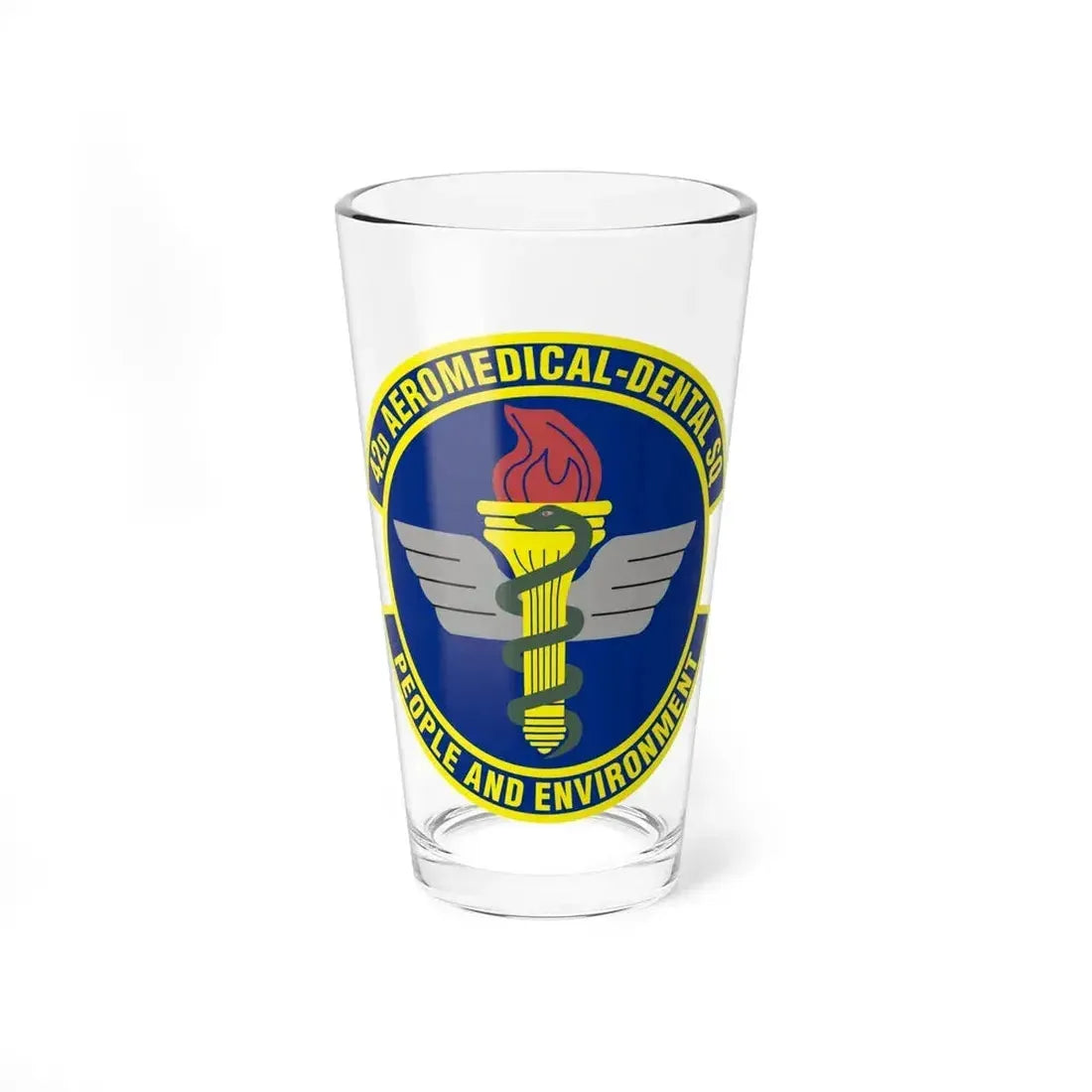 42d Aeromedical Dental Squadron (U.S. Air Force) Pint Glass 16oz 16oz - Go Mug Yourself