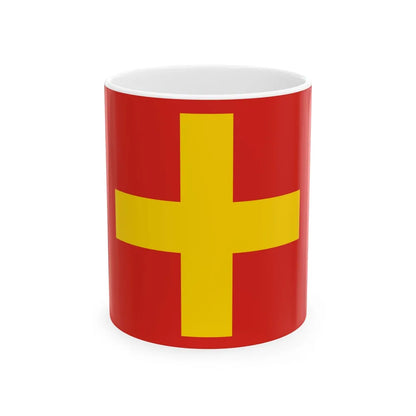 Flag of Ancona Italy - White Coffee Mug-11oz-Go Mug Yourself