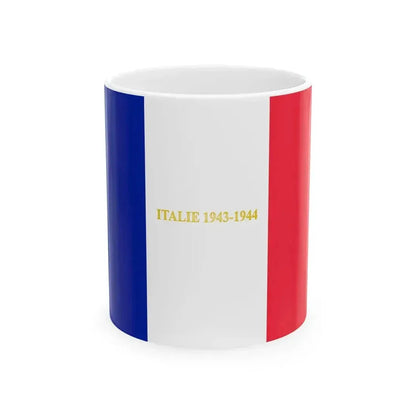 42e regiment de transmissions - drapeau (France) White Coffee Mug 11oz - Go Mug Yourself