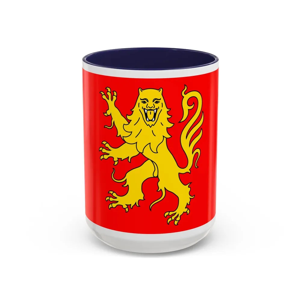 Flag of Aveyron France - Accent Coffee Mug-15oz-Navy-Go Mug Yourself