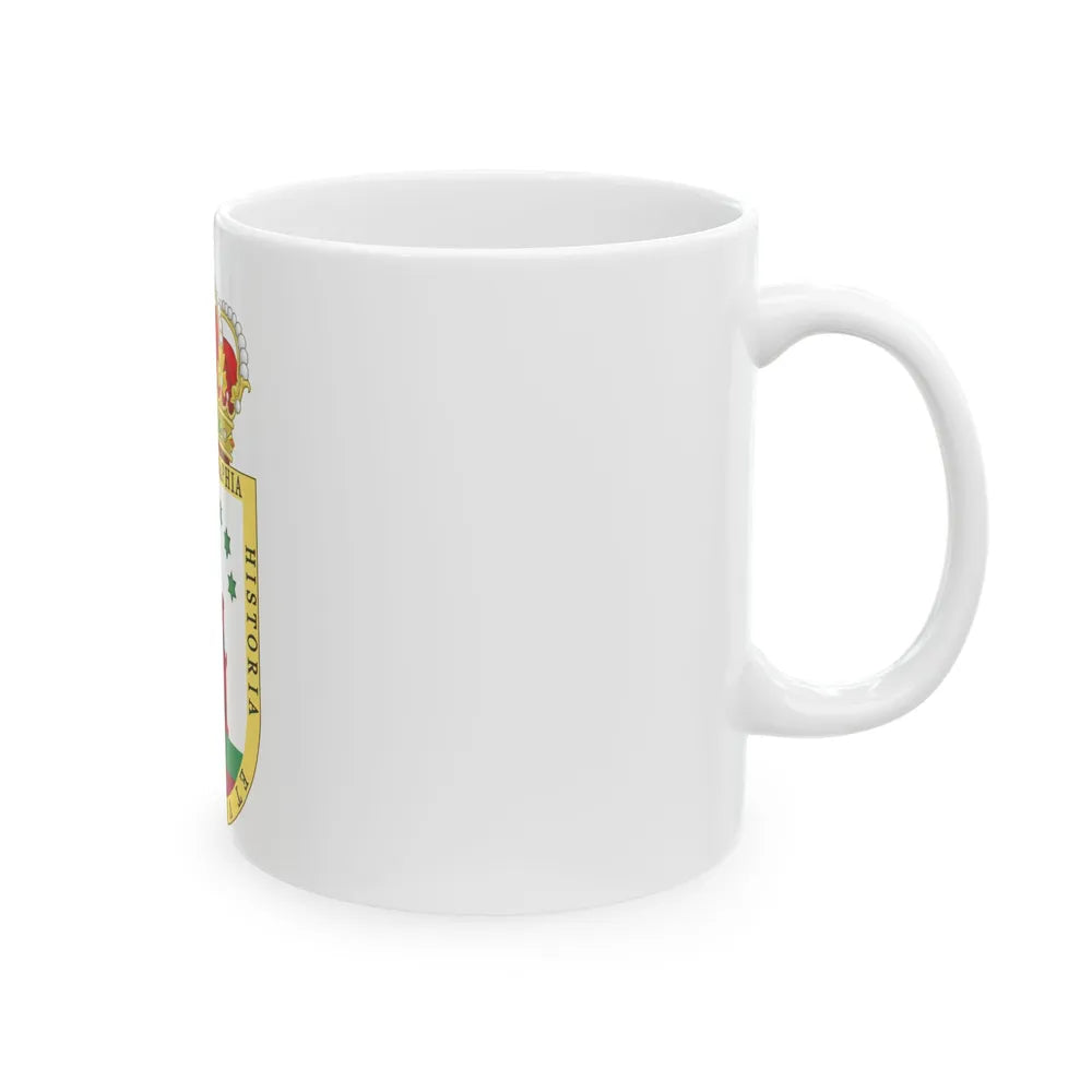 Coat of Arms of the Gibraltar Countryside Commonwealth - White Coffee Mug-Go Mug Yourself