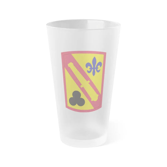 42nd Field Artillery Brigade (U.S. Army) Frosted Pint Glass 16oz-Go Mug Yourself