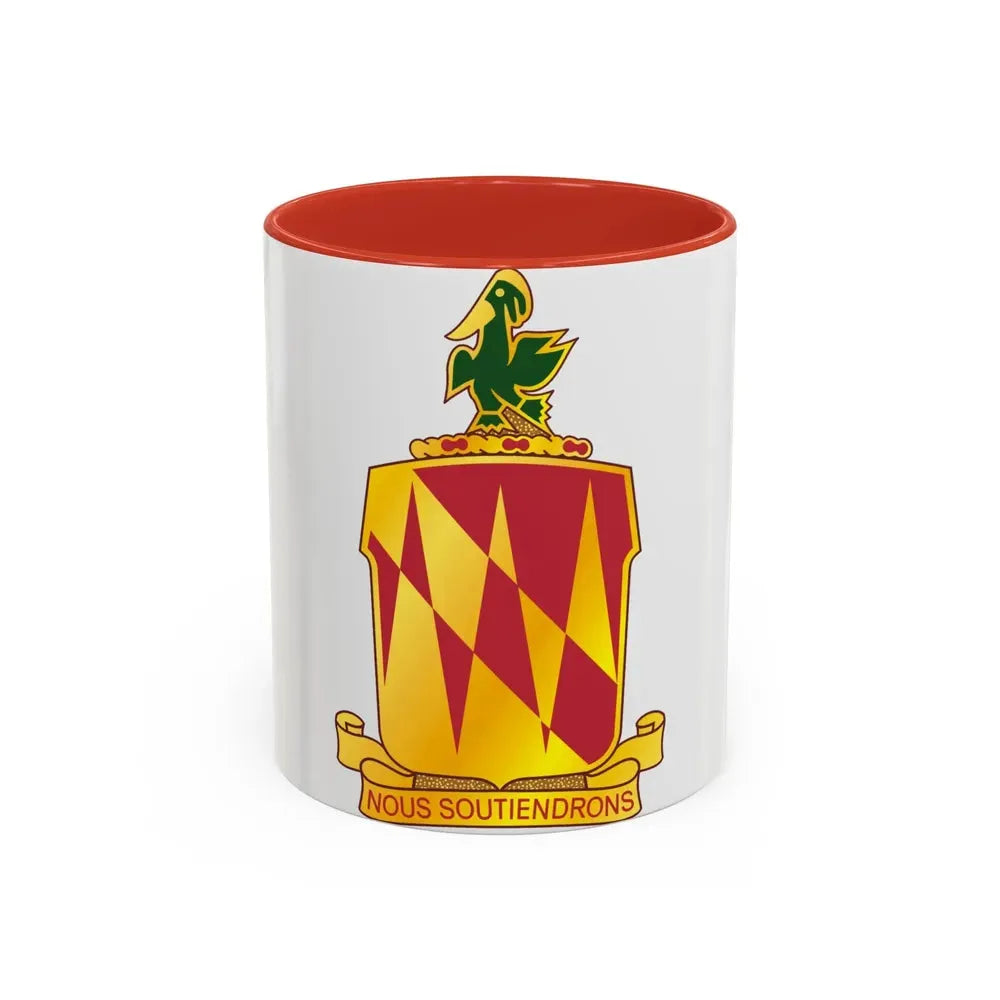 42nd Field Artillery Brigade v2 (U.S. Army) Accent Coffee Mug 11oz Red - Go Mug Yourself