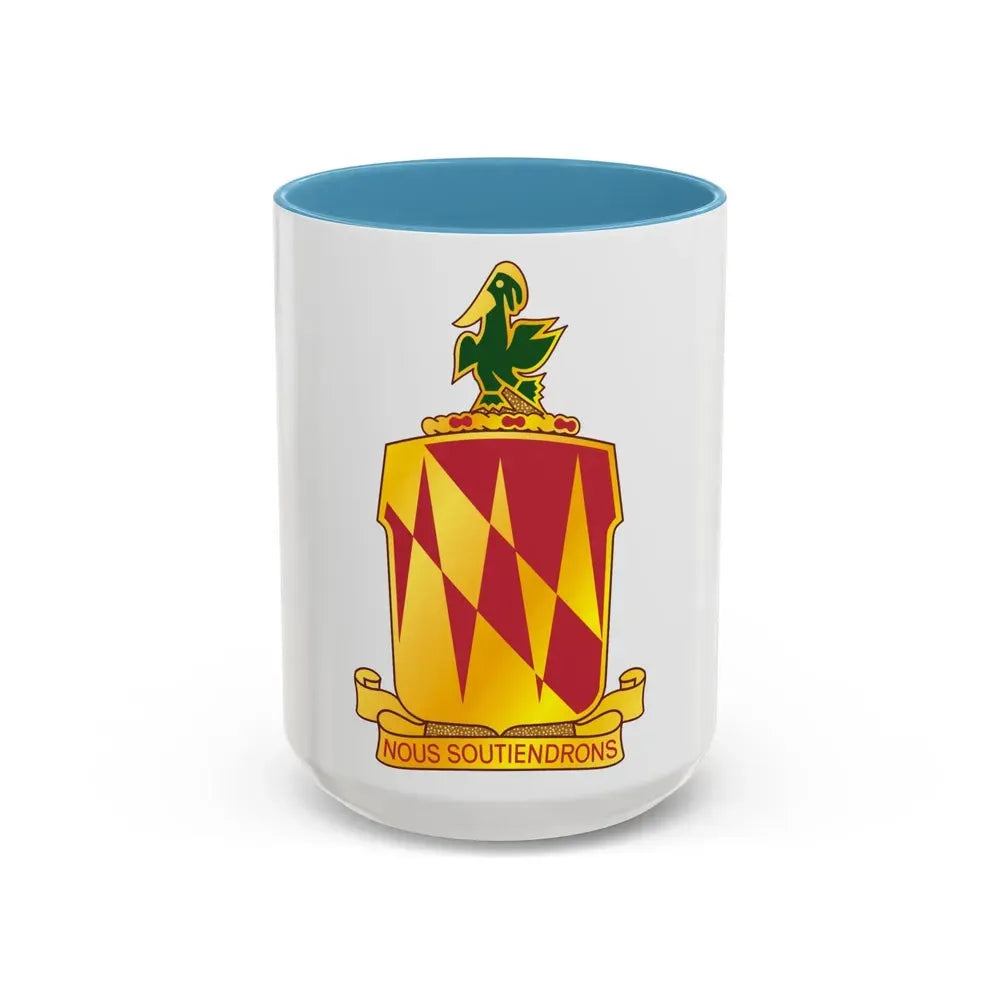 42nd Field Artillery Brigade v2 (U.S. Army) Accent Coffee Mug 15oz Light Blue - Go Mug Yourself