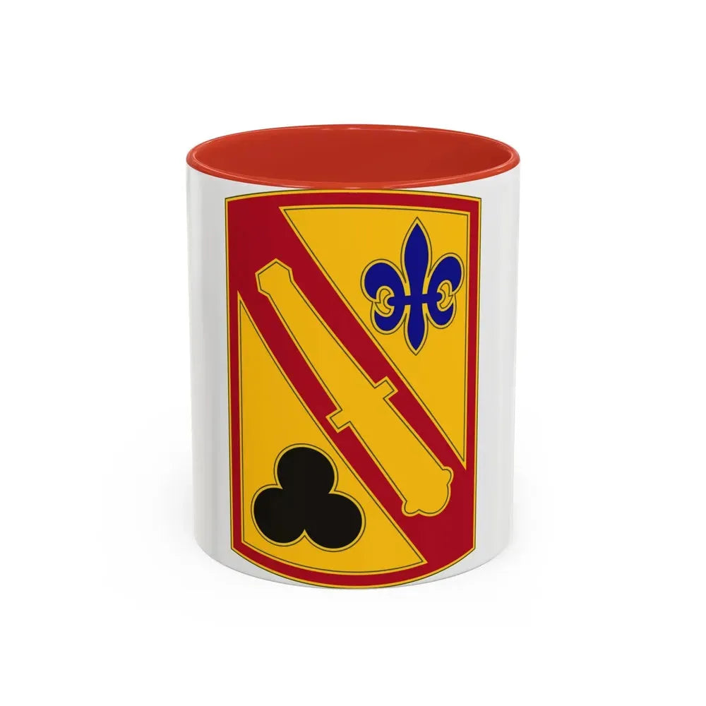 42nd Field Artillery Brigade v3 (U.S. Army) Accent Coffee Mug 11oz Red - Go Mug Yourself