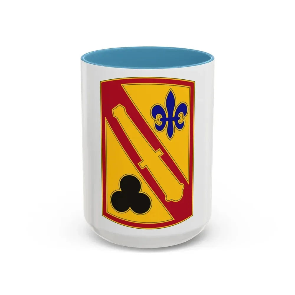 42nd Field Artillery Brigade v3 (U.S. Army) Accent Coffee Mug 15oz Light Blue - Go Mug Yourself