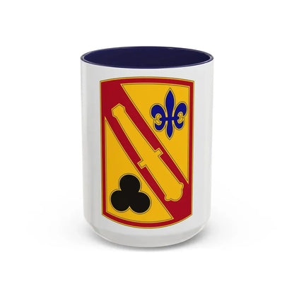 42nd Field Artillery Brigade v3 (U.S. Army) Accent Coffee Mug 15oz Navy - Go Mug Yourself