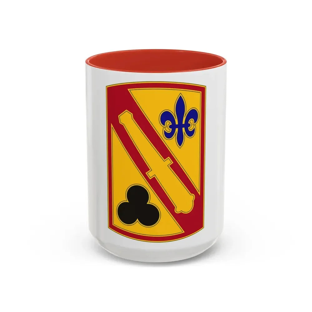 42nd Field Artillery Brigade v3 (U.S. Army) Accent Coffee Mug 15oz Red - Go Mug Yourself