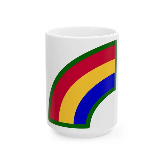 42nd Infantry Division SSI (U.S. Army) White Coffee Mug 15oz - Go Mug Yourself
